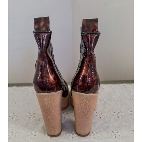 AllSaints Blaise Chelsea Leopard Boots Chunky Womens EU 37 US 7 - Picture 5 of 8